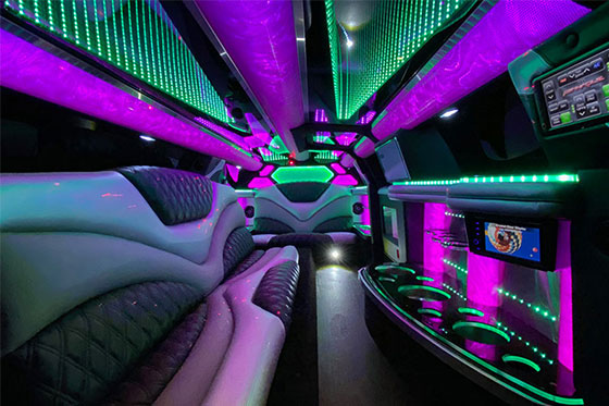 gorgeous limousine interior