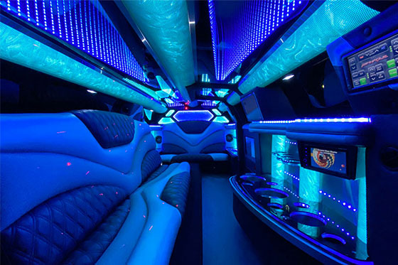 modern limo seating