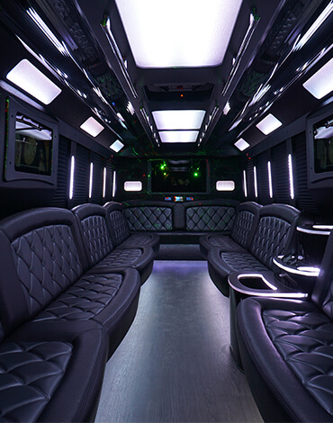 party bus rental lounge