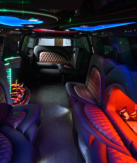 luxurious limo interior